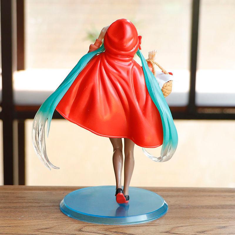 18cm Hatsune Miku Anime Action Figure Manga Statue PVC Catoon Kawaii Little Red Miku Collectible Model 4 - Miku Plush