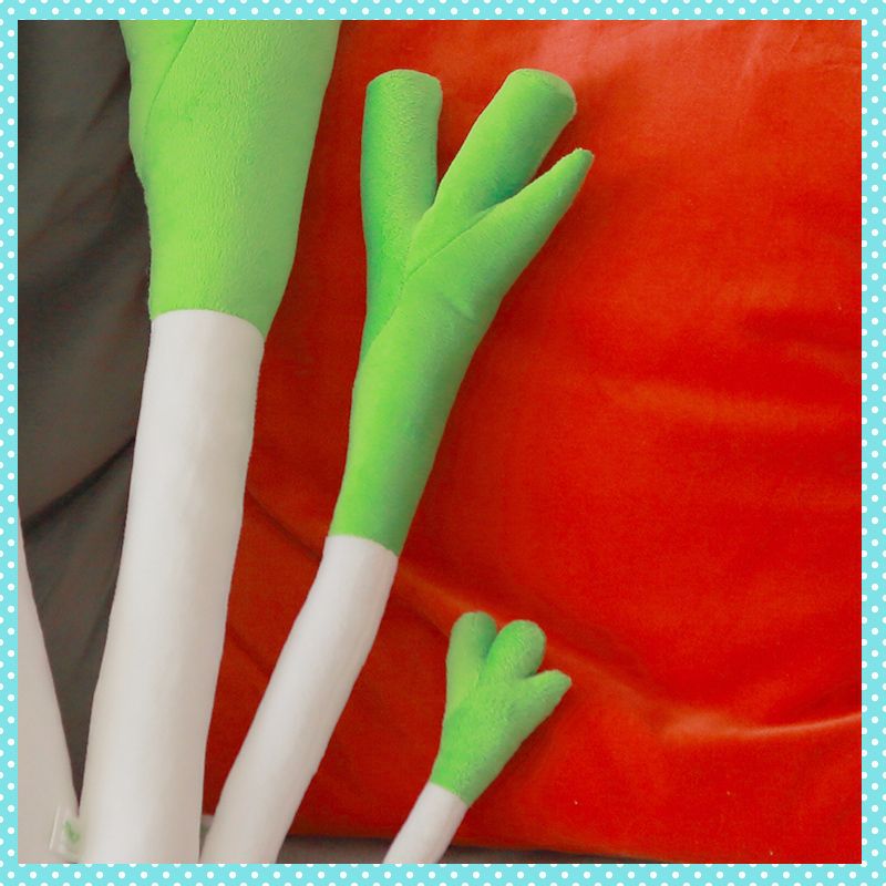 42cm Hatsune Miku Cosplay Chinese Green Onion Shallot Scallion Short Plush Stuffed Toys Dance Props Animation 3 - Miku Plush