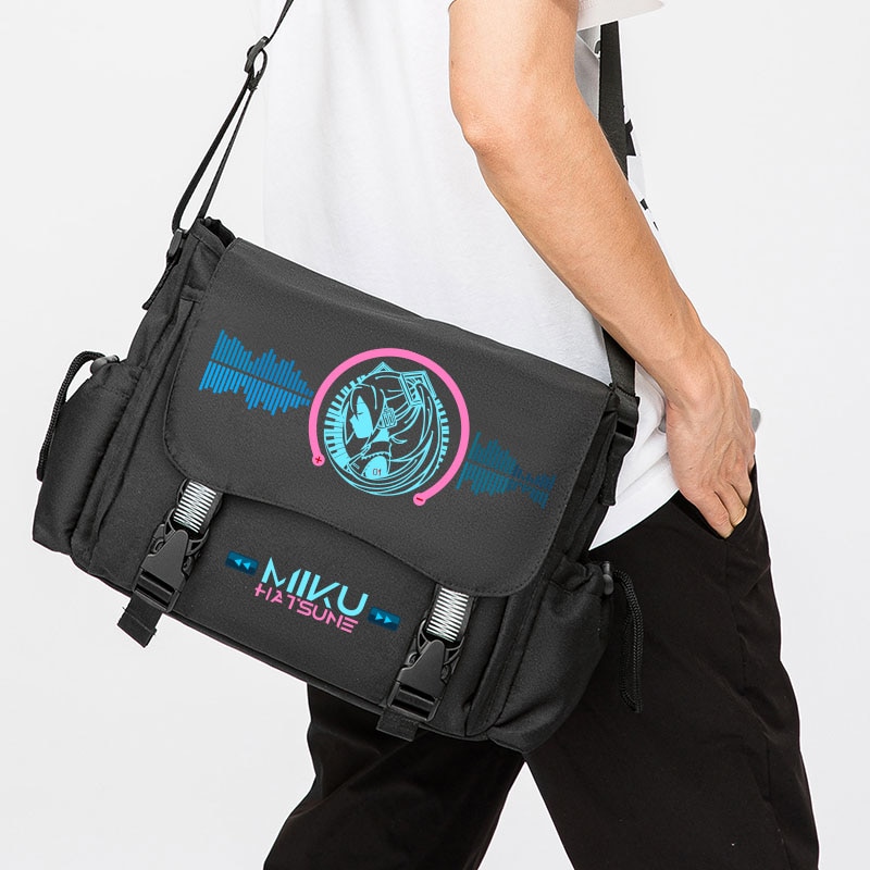 Anime Miku Backpack for Teenagers Student Messenger Large Capacity Shoulder Bag Multifunctional School Bag Outdoor Travel - Miku Plush