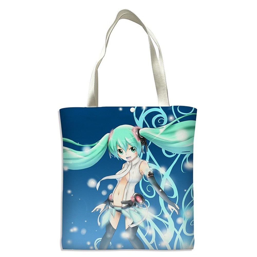 Anime bag Hatsune Miku canvas bag Handbags Shoulder Bags Casual Shopping Girls Handbag Women Elegant gift 2 - Miku Plush