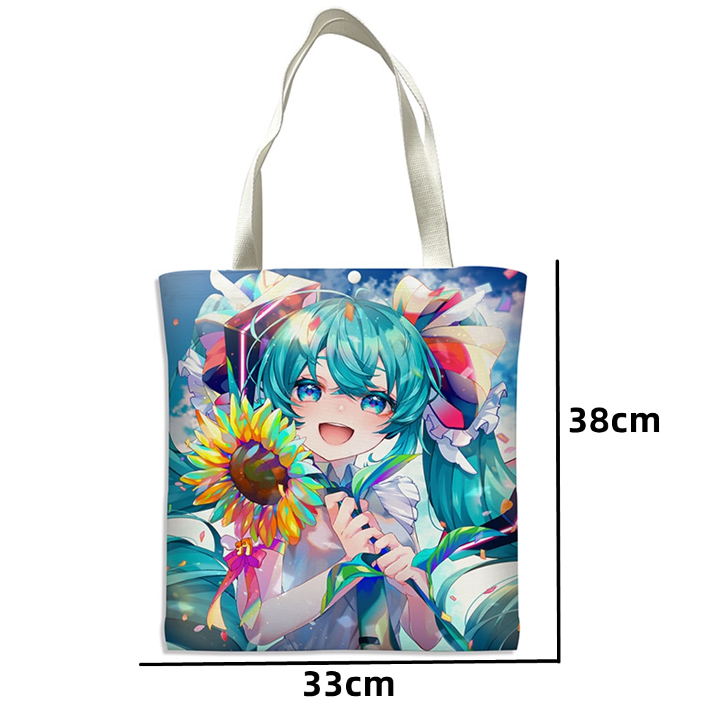 Anime bag Hatsune Miku canvas bag Handbags Shoulder Bags Casual Shopping Girls Handbag Women Elegant gift 5 - Miku Plush