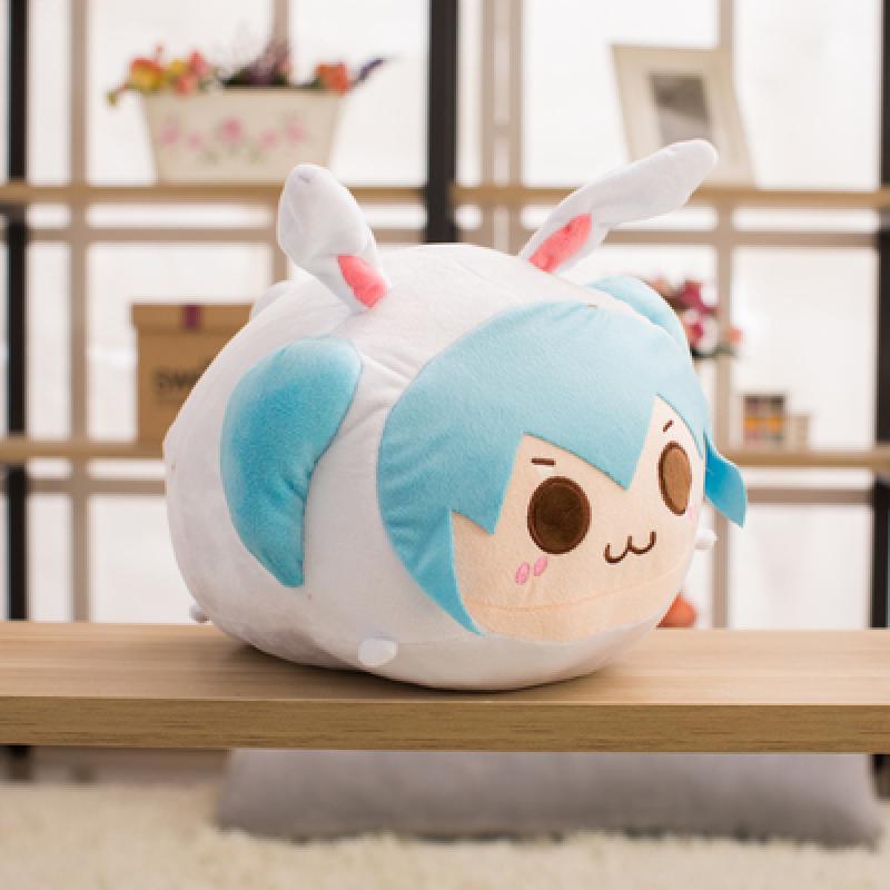 Hatsune Miku Cartoon plush stuffed doll Creative rabbit cross dressing pillow Peripheral toys Birthday gift for 1 - Miku Plush