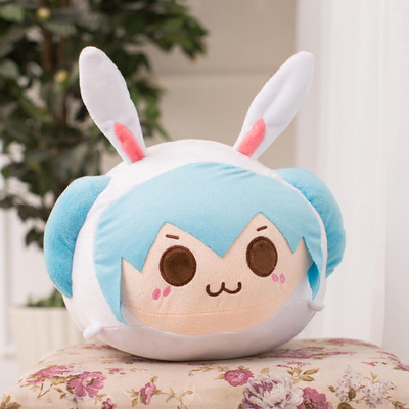 Hatsune Miku Cartoon plush stuffed doll Creative rabbit cross dressing pillow Peripheral toys Birthday gift for - Miku Plush