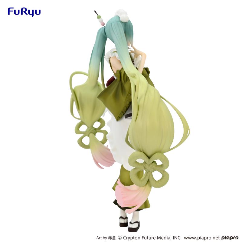 In Stock FuRyu VOCALOID Hatsune Miku Matcha Ice Cream for Dessert 20Cm Original Anime Figur Action 2 - Miku Plush