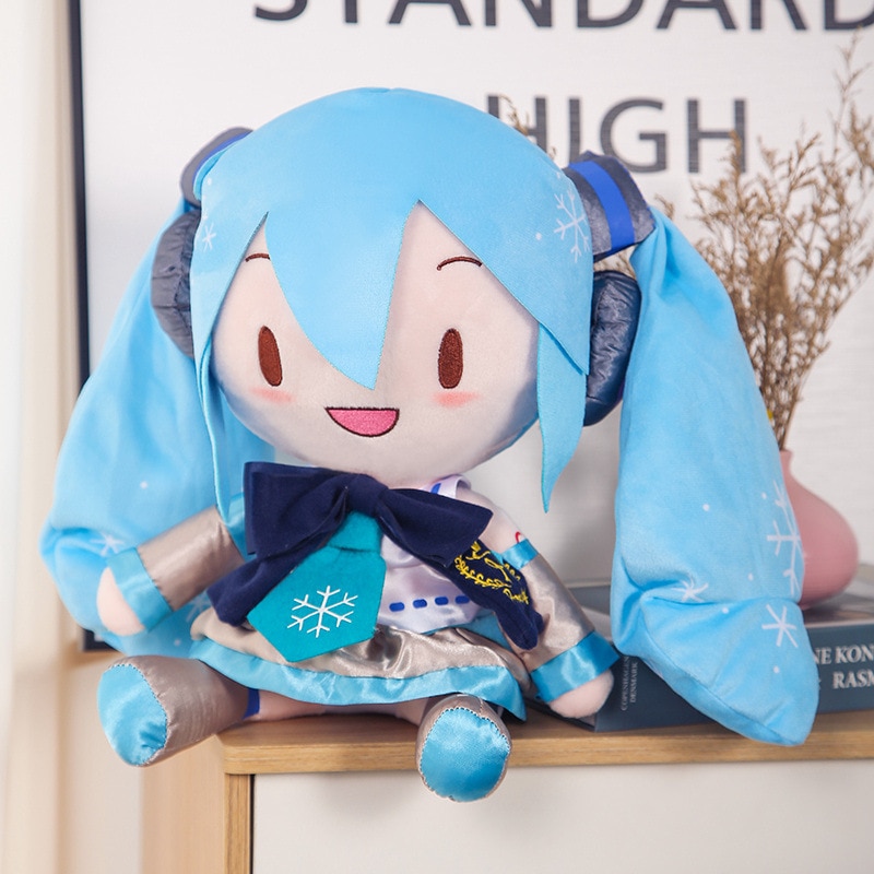 Miku Figure 32Cm Japan Anime Hatsune Miku Plush Puppet Baby Kawaii Doll Toys Girl Birthday Party - Miku Plush