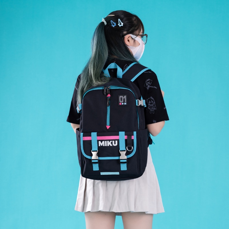 Moeyu Vocaloid Backpacks for Women Miku Bag Men s Backpack Anime Cosplay School Student Back Pack 3 - Miku Plush