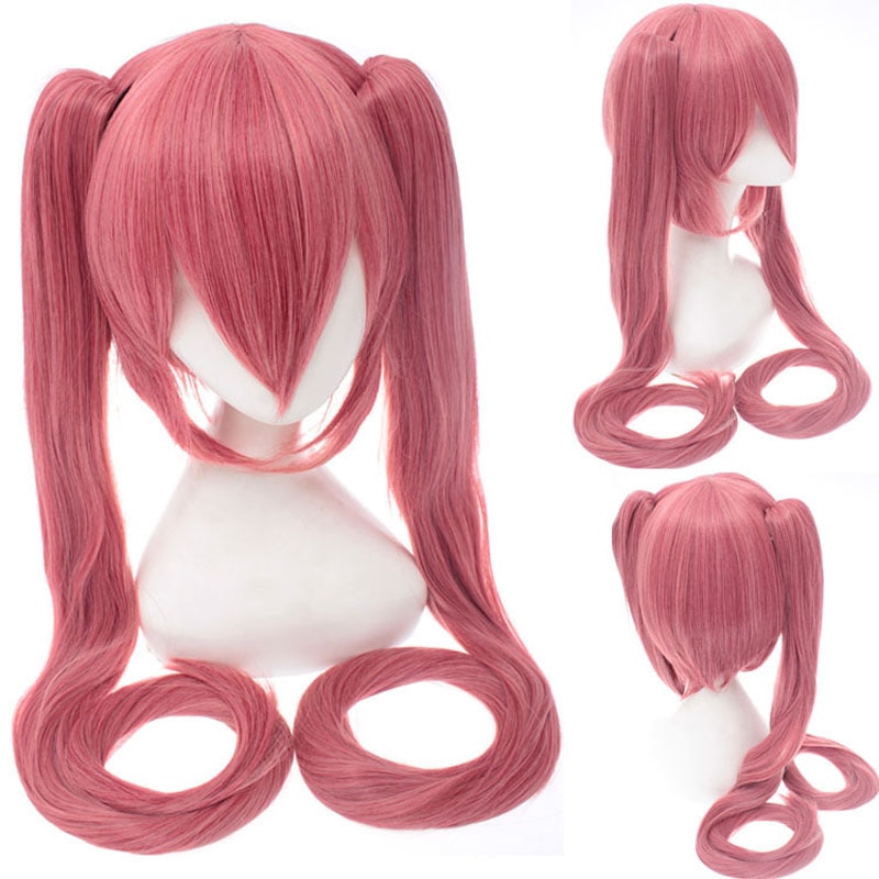 Vocaloid Cosplay Wigs Long Green With 2 Clip Japan Midi Dress Beginner Future Synthetic Hair Wig 3 - Miku Plush